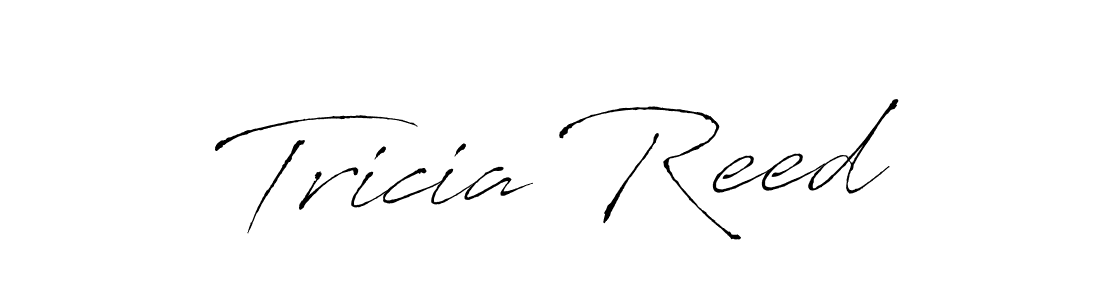Tricia Reed stylish signature style. Best Handwritten Sign (Antro_Vectra) for my name. Handwritten Signature Collection Ideas for my name Tricia Reed. Tricia Reed signature style 6 images and pictures png