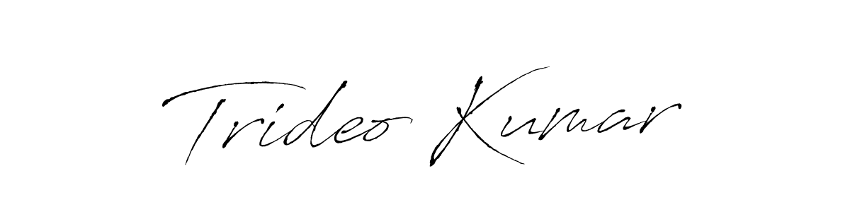 Trideo Kumar stylish signature style. Best Handwritten Sign (Antro_Vectra) for my name. Handwritten Signature Collection Ideas for my name Trideo Kumar. Trideo Kumar signature style 6 images and pictures png