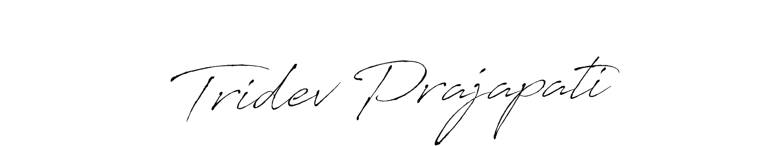 Make a short Tridev Prajapati signature style. Manage your documents anywhere anytime using Antro_Vectra. Create and add eSignatures, submit forms, share and send files easily. Tridev Prajapati signature style 6 images and pictures png