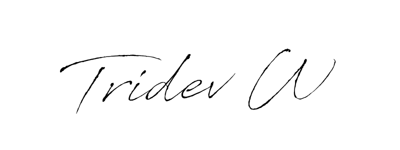 Make a beautiful signature design for name Tridev W. Use this online signature maker to create a handwritten signature for free. Tridev W signature style 6 images and pictures png