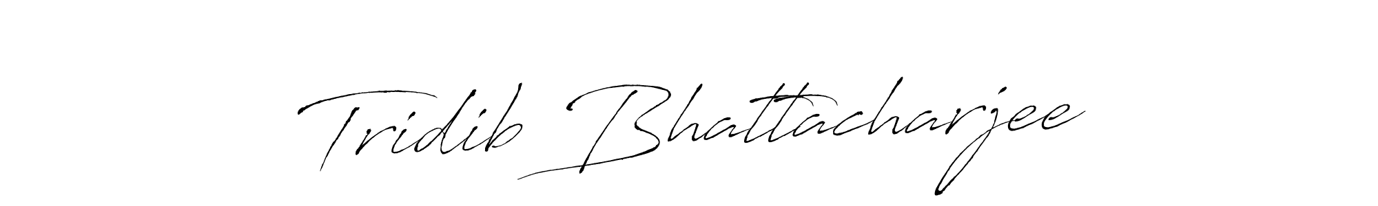 How to make Tridib Bhattacharjee name signature. Use Antro_Vectra style for creating short signs online. This is the latest handwritten sign. Tridib Bhattacharjee signature style 6 images and pictures png