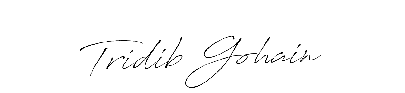 You should practise on your own different ways (Antro_Vectra) to write your name (Tridib Gohain) in signature. don't let someone else do it for you. Tridib Gohain signature style 6 images and pictures png