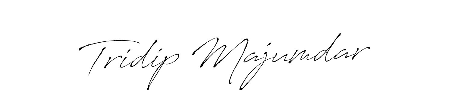 Tridip Majumdar stylish signature style. Best Handwritten Sign (Antro_Vectra) for my name. Handwritten Signature Collection Ideas for my name Tridip Majumdar. Tridip Majumdar signature style 6 images and pictures png