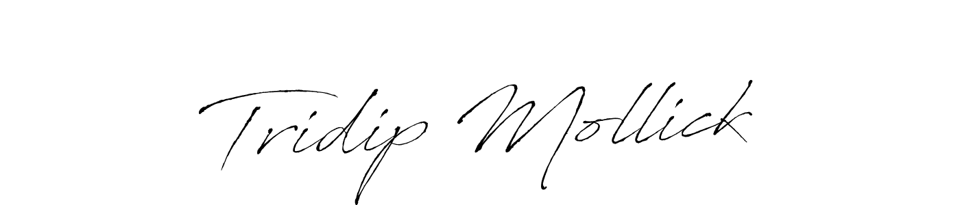 Tridip Mollick stylish signature style. Best Handwritten Sign (Antro_Vectra) for my name. Handwritten Signature Collection Ideas for my name Tridip Mollick. Tridip Mollick signature style 6 images and pictures png