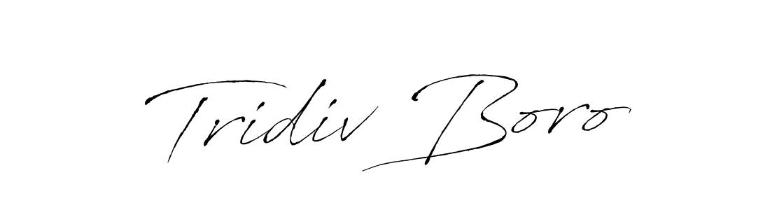 You should practise on your own different ways (Antro_Vectra) to write your name (Tridiv Boro) in signature. don't let someone else do it for you. Tridiv Boro signature style 6 images and pictures png