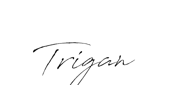 Use a signature maker to create a handwritten signature online. With this signature software, you can design (Antro_Vectra) your own signature for name Trigan. Trigan signature style 6 images and pictures png