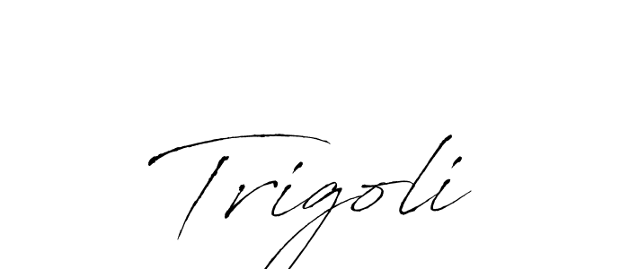 You should practise on your own different ways (Antro_Vectra) to write your name (Trigoli) in signature. don't let someone else do it for you. Trigoli signature style 6 images and pictures png