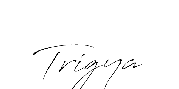 Design your own signature with our free online signature maker. With this signature software, you can create a handwritten (Antro_Vectra) signature for name Trigya. Trigya signature style 6 images and pictures png