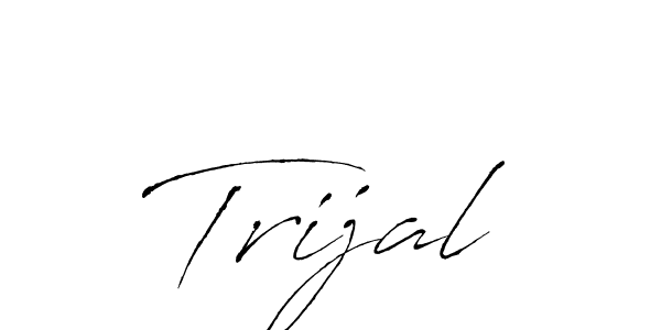 Create a beautiful signature design for name Trijal. With this signature (Antro_Vectra) fonts, you can make a handwritten signature for free. Trijal signature style 6 images and pictures png