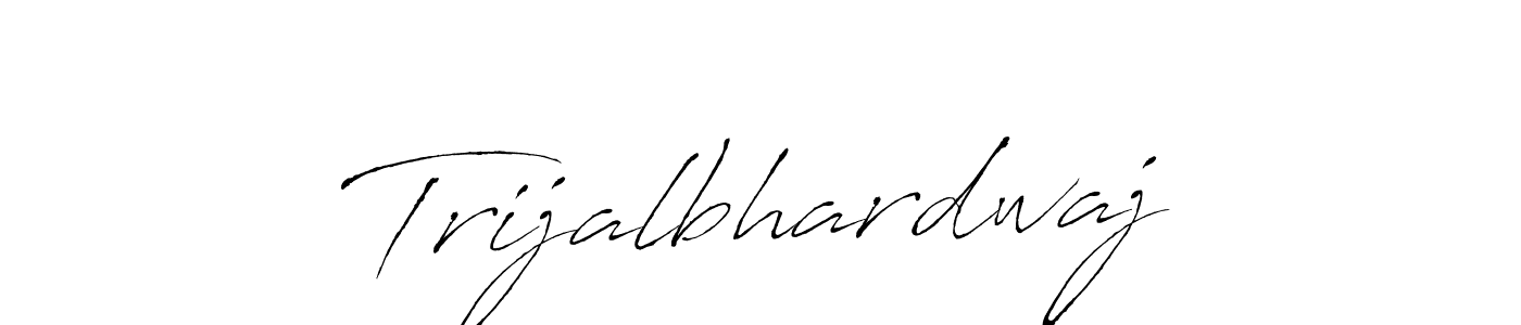 Also You can easily find your signature by using the search form. We will create Trijalbhardwaj name handwritten signature images for you free of cost using Antro_Vectra sign style. Trijalbhardwaj signature style 6 images and pictures png