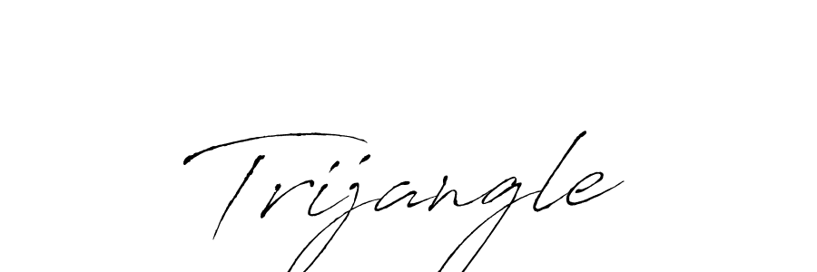 How to make Trijangle signature? Antro_Vectra is a professional autograph style. Create handwritten signature for Trijangle name. Trijangle signature style 6 images and pictures png