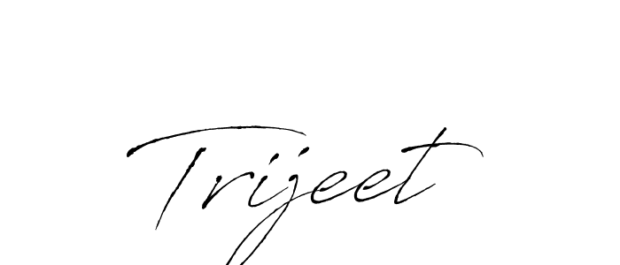 How to make Trijeet signature? Antro_Vectra is a professional autograph style. Create handwritten signature for Trijeet name. Trijeet signature style 6 images and pictures png