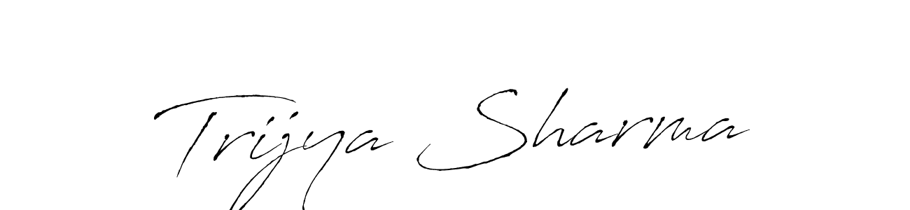 Use a signature maker to create a handwritten signature online. With this signature software, you can design (Antro_Vectra) your own signature for name Trijya Sharma. Trijya Sharma signature style 6 images and pictures png