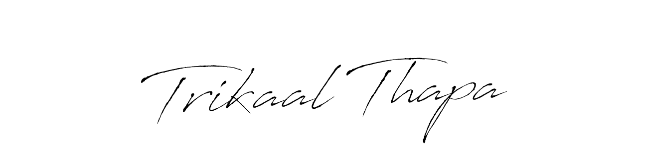 Once you've used our free online signature maker to create your best signature Antro_Vectra style, it's time to enjoy all of the benefits that Trikaal Thapa name signing documents. Trikaal Thapa signature style 6 images and pictures png