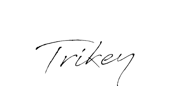 How to make Trikey signature? Antro_Vectra is a professional autograph style. Create handwritten signature for Trikey name. Trikey signature style 6 images and pictures png