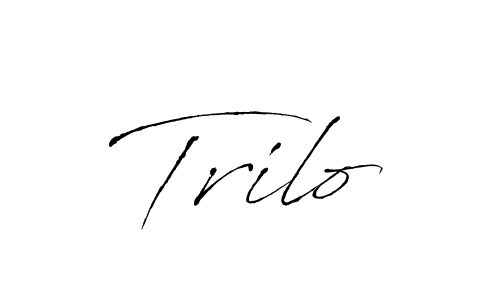 Also we have Trilo name is the best signature style. Create professional handwritten signature collection using Antro_Vectra autograph style. Trilo signature style 6 images and pictures png