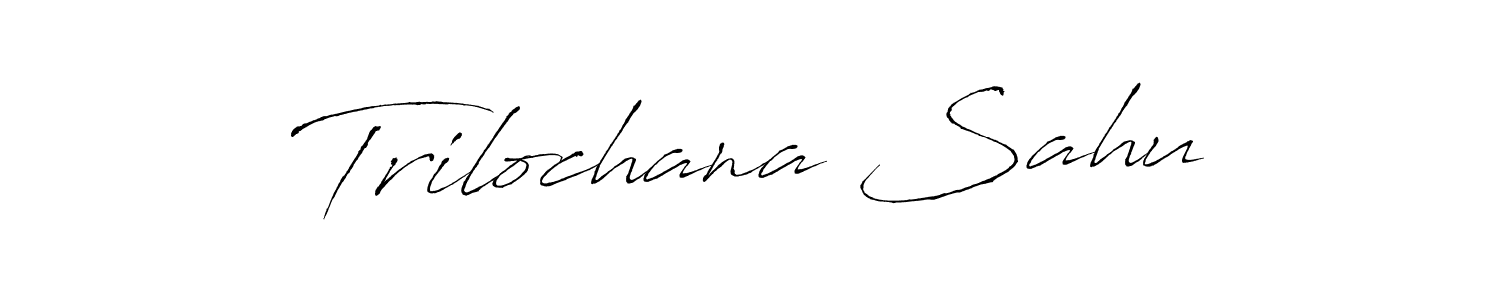 How to make Trilochana Sahu name signature. Use Antro_Vectra style for creating short signs online. This is the latest handwritten sign. Trilochana Sahu signature style 6 images and pictures png