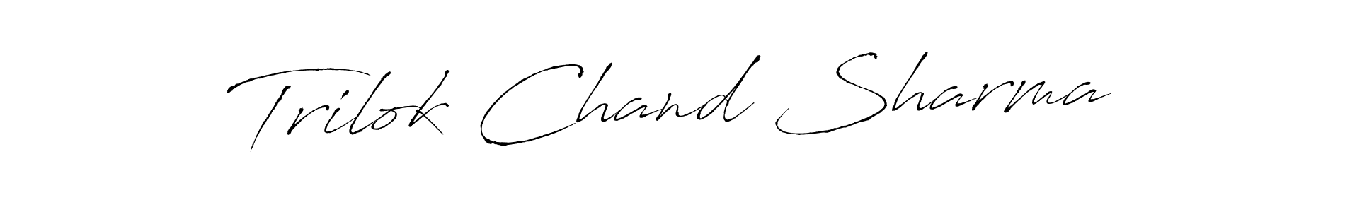 Also we have Trilok Chand Sharma name is the best signature style. Create professional handwritten signature collection using Antro_Vectra autograph style. Trilok Chand Sharma signature style 6 images and pictures png