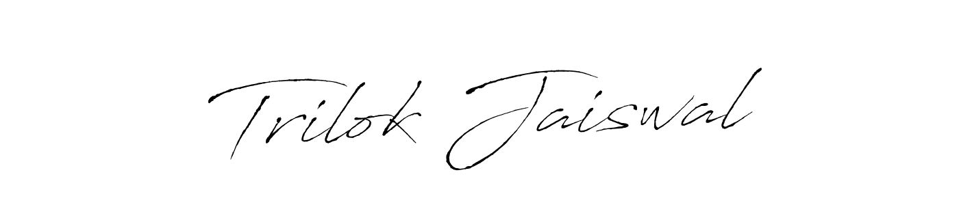 Use a signature maker to create a handwritten signature online. With this signature software, you can design (Antro_Vectra) your own signature for name Trilok Jaiswal. Trilok Jaiswal signature style 6 images and pictures png