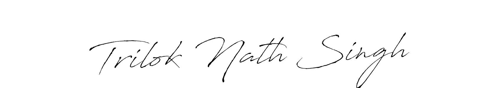 How to make Trilok Nath Singh signature? Antro_Vectra is a professional autograph style. Create handwritten signature for Trilok Nath Singh name. Trilok Nath Singh signature style 6 images and pictures png