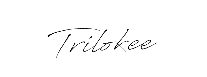 Make a beautiful signature design for name Trilokee. With this signature (Antro_Vectra) style, you can create a handwritten signature for free. Trilokee signature style 6 images and pictures png