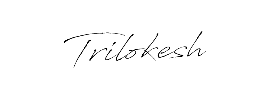 Design your own signature with our free online signature maker. With this signature software, you can create a handwritten (Antro_Vectra) signature for name Trilokesh. Trilokesh signature style 6 images and pictures png