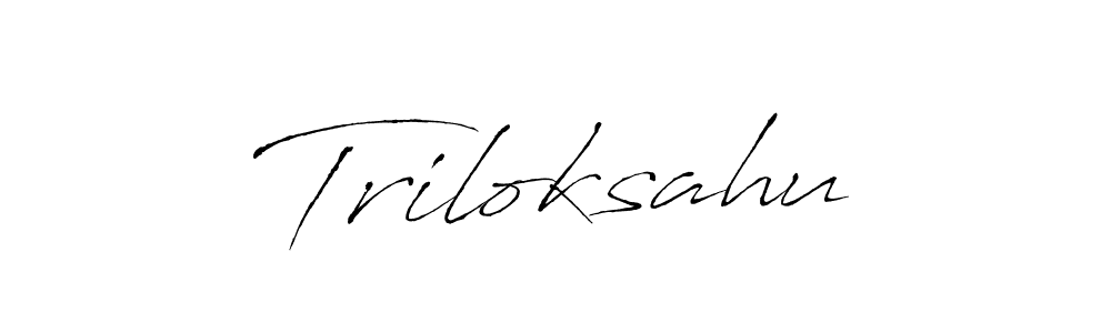 How to Draw Triloksahu signature style? Antro_Vectra is a latest design signature styles for name Triloksahu. Triloksahu signature style 6 images and pictures png