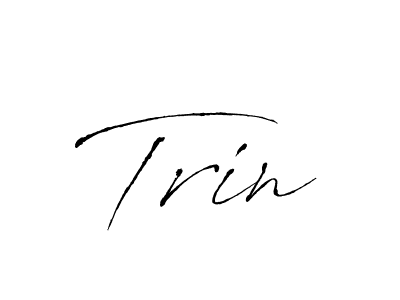 Trin stylish signature style. Best Handwritten Sign (Antro_Vectra) for my name. Handwritten Signature Collection Ideas for my name Trin. Trin signature style 6 images and pictures png