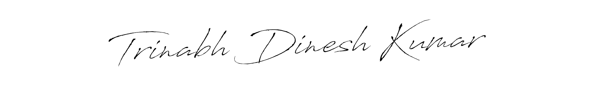 The best way (Antro_Vectra) to make a short signature is to pick only two or three words in your name. The name Trinabh Dinesh Kumar include a total of six letters. For converting this name. Trinabh Dinesh Kumar signature style 6 images and pictures png
