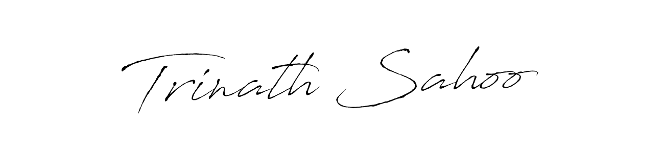 Make a beautiful signature design for name Trinath Sahoo. With this signature (Antro_Vectra) style, you can create a handwritten signature for free. Trinath Sahoo signature style 6 images and pictures png