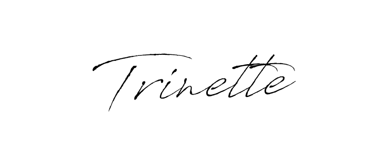 How to make Trinette name signature. Use Antro_Vectra style for creating short signs online. This is the latest handwritten sign. Trinette signature style 6 images and pictures png