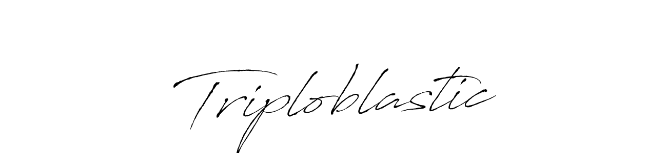 How to make Triploblastic signature? Antro_Vectra is a professional autograph style. Create handwritten signature for Triploblastic name. Triploblastic signature style 6 images and pictures png