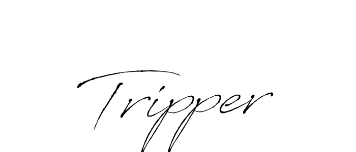 Tripper stylish signature style. Best Handwritten Sign (Antro_Vectra) for my name. Handwritten Signature Collection Ideas for my name Tripper. Tripper signature style 6 images and pictures png