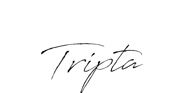 How to make Tripta signature? Antro_Vectra is a professional autograph style. Create handwritten signature for Tripta name. Tripta signature style 6 images and pictures png