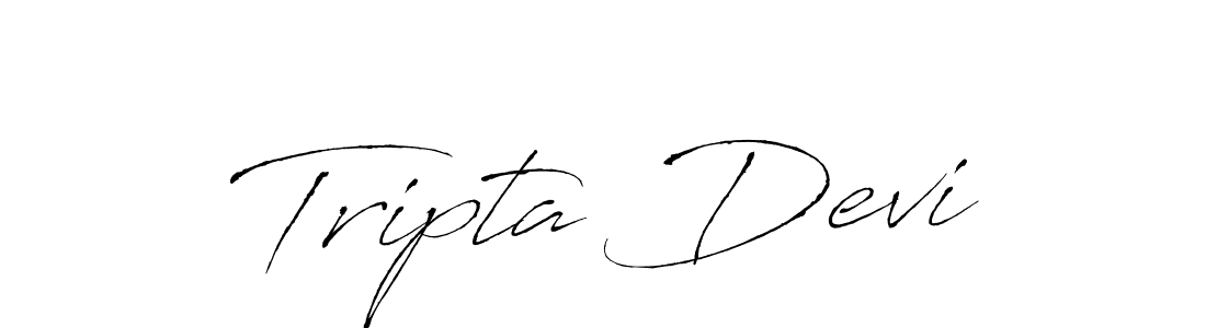 Design your own signature with our free online signature maker. With this signature software, you can create a handwritten (Antro_Vectra) signature for name Tripta Devi. Tripta Devi signature style 6 images and pictures png