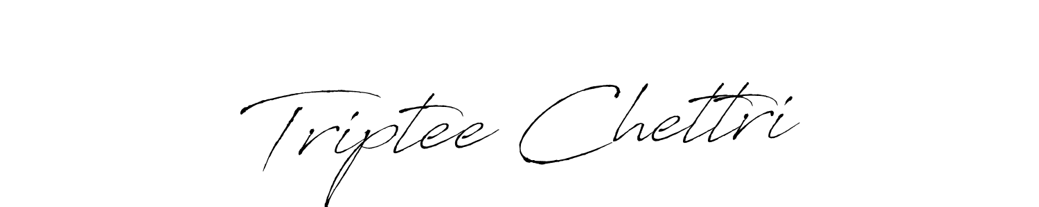 Make a beautiful signature design for name Triptee Chettri. With this signature (Antro_Vectra) style, you can create a handwritten signature for free. Triptee Chettri signature style 6 images and pictures png