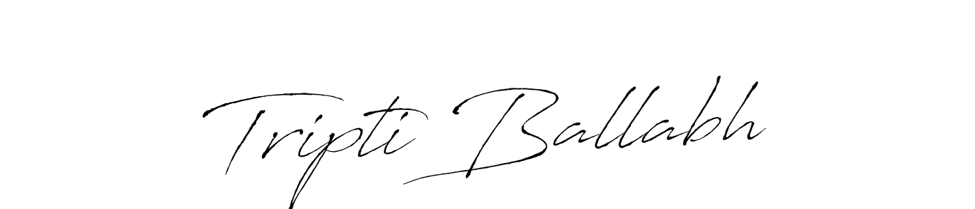 Make a beautiful signature design for name Tripti Ballabh. With this signature (Antro_Vectra) style, you can create a handwritten signature for free. Tripti Ballabh signature style 6 images and pictures png