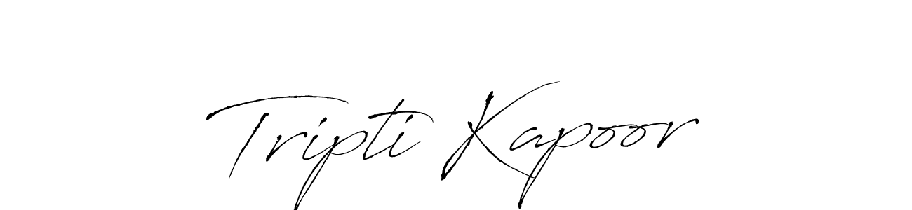 How to make Tripti Kapoor name signature. Use Antro_Vectra style for creating short signs online. This is the latest handwritten sign. Tripti Kapoor signature style 6 images and pictures png