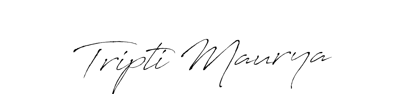 Create a beautiful signature design for name Tripti Maurya. With this signature (Antro_Vectra) fonts, you can make a handwritten signature for free. Tripti Maurya signature style 6 images and pictures png