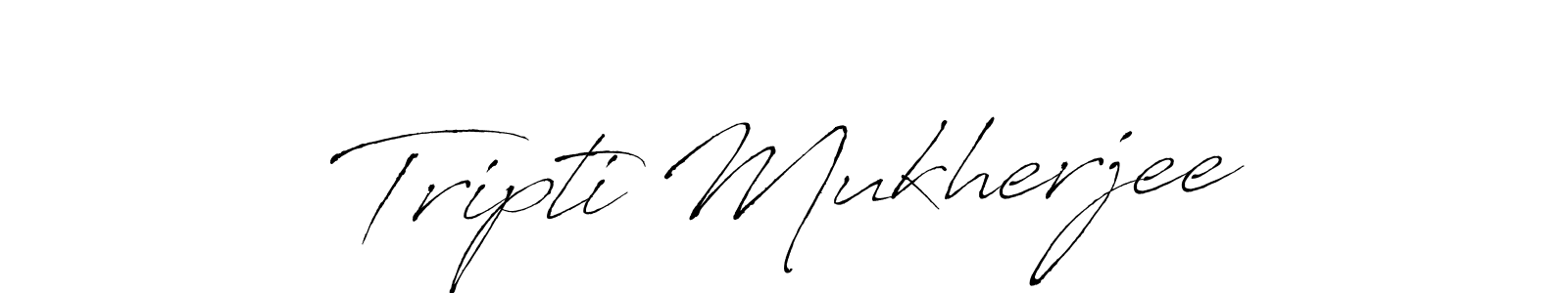 How to make Tripti Mukherjee signature? Antro_Vectra is a professional autograph style. Create handwritten signature for Tripti Mukherjee name. Tripti Mukherjee signature style 6 images and pictures png