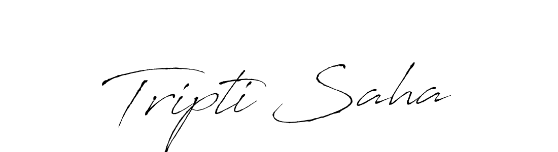 Design your own signature with our free online signature maker. With this signature software, you can create a handwritten (Antro_Vectra) signature for name Tripti Saha. Tripti Saha signature style 6 images and pictures png