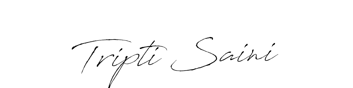 Use a signature maker to create a handwritten signature online. With this signature software, you can design (Antro_Vectra) your own signature for name Tripti Saini. Tripti Saini signature style 6 images and pictures png