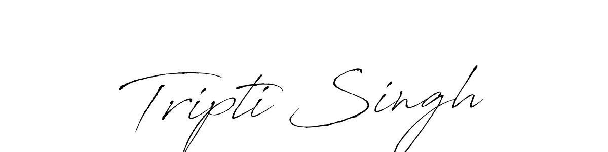 Make a beautiful signature design for name Tripti Singh. With this signature (Antro_Vectra) style, you can create a handwritten signature for free. Tripti Singh signature style 6 images and pictures png