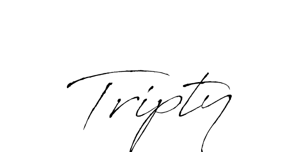 Make a beautiful signature design for name Tripty. With this signature (Antro_Vectra) style, you can create a handwritten signature for free. Tripty signature style 6 images and pictures png