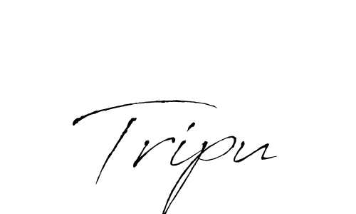 Make a beautiful signature design for name Tripu. With this signature (Antro_Vectra) style, you can create a handwritten signature for free. Tripu signature style 6 images and pictures png