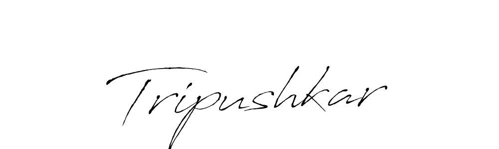 Tripushkar stylish signature style. Best Handwritten Sign (Antro_Vectra) for my name. Handwritten Signature Collection Ideas for my name Tripushkar. Tripushkar signature style 6 images and pictures png