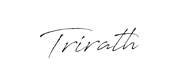 Use a signature maker to create a handwritten signature online. With this signature software, you can design (Antro_Vectra) your own signature for name Trirath. Trirath signature style 6 images and pictures png