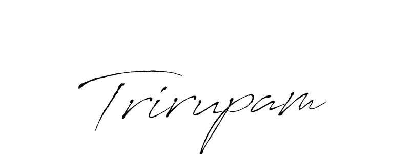 Use a signature maker to create a handwritten signature online. With this signature software, you can design (Antro_Vectra) your own signature for name Trirupam. Trirupam signature style 6 images and pictures png