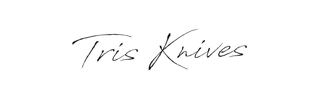 Design your own signature with our free online signature maker. With this signature software, you can create a handwritten (Antro_Vectra) signature for name Tris Knives. Tris Knives signature style 6 images and pictures png