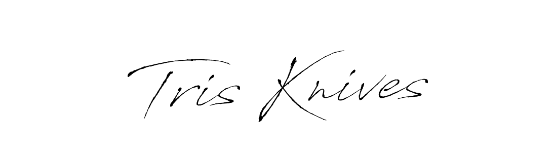 Design your own signature with our free online signature maker. With this signature software, you can create a handwritten (Antro_Vectra) signature for name Tris Knives. Tris Knives signature style 6 images and pictures png